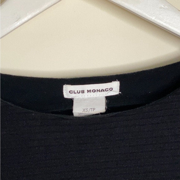 Club Monaco Black Stretchy Cropped Sweater size XS - Picture 2 of 6